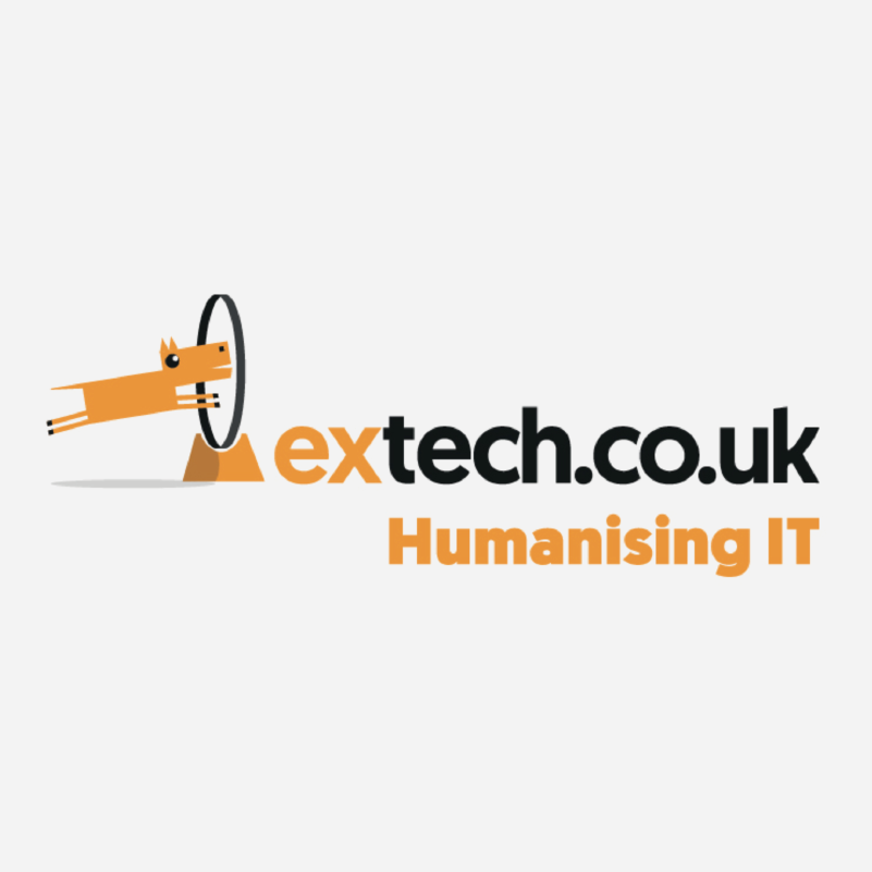 ExTech logo and branding example