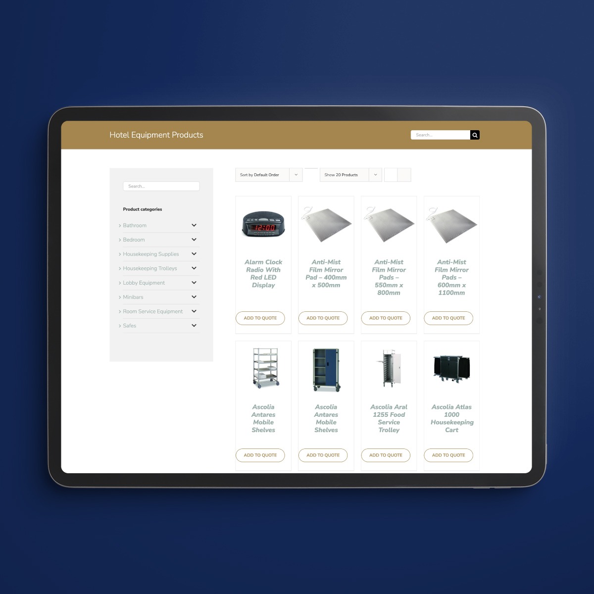 ecommerce web design example