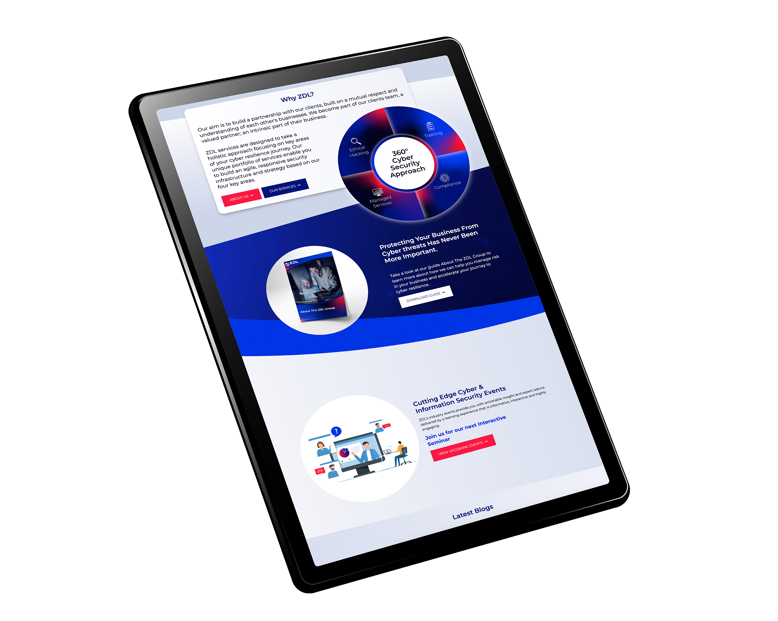 Case study mock up- ZDL group- website