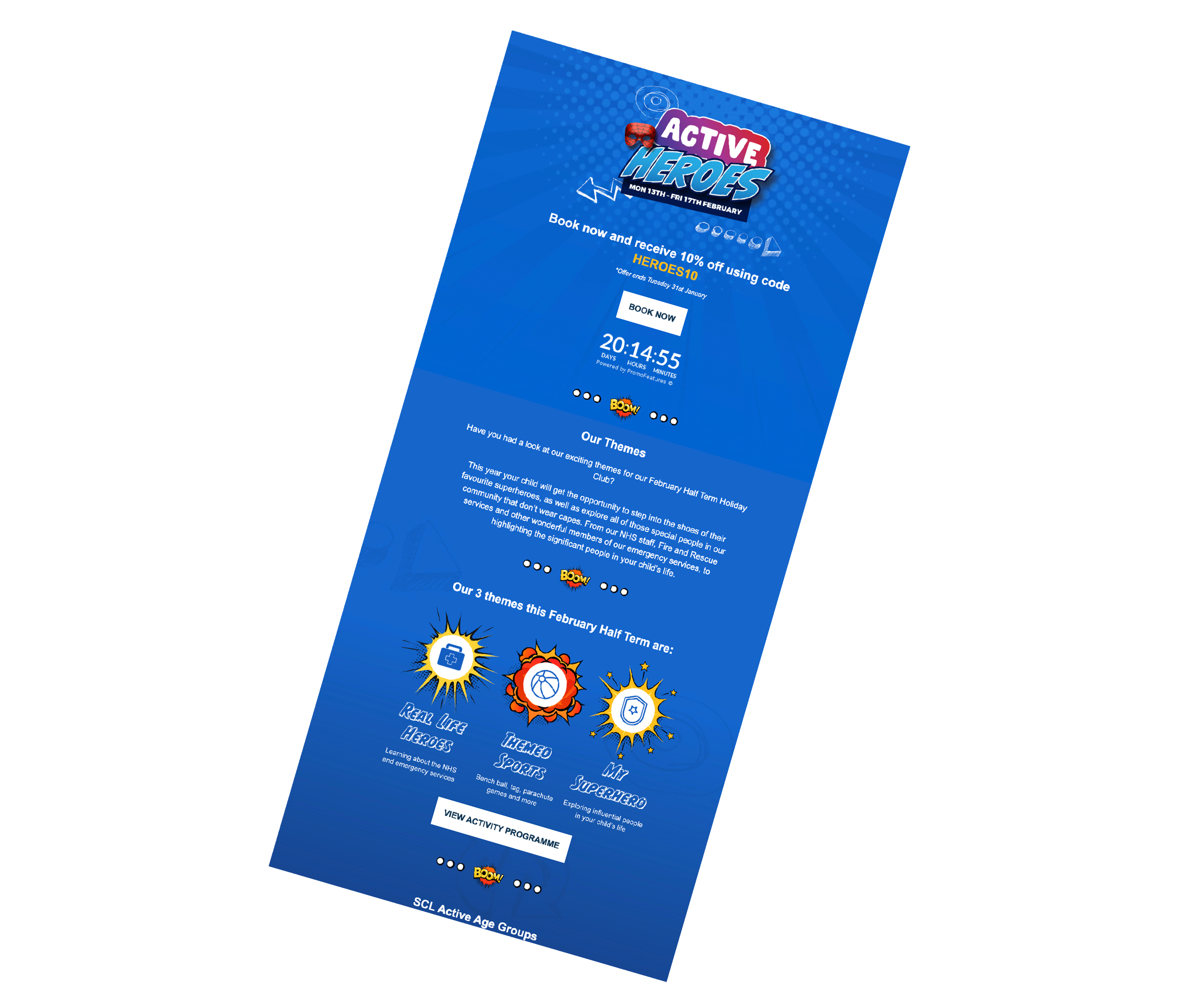 email mock up